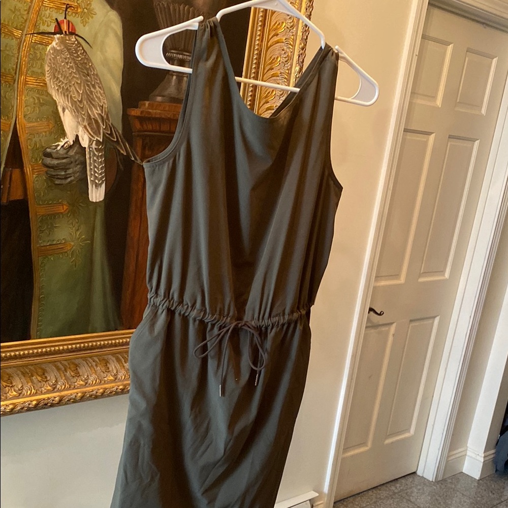 Calvin Klein Charcoal Backless Dress